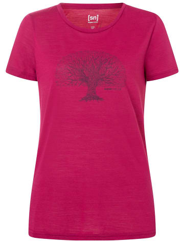 super.natural Merino T-Shirt in pink