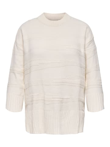 ONLY Carmakoma Strickpullover in Cloud Dancer