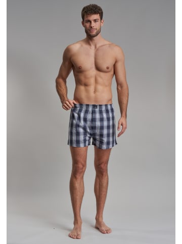 Götzburg Boxershort 4Er Pack Nürnberg in blau-mittel-Karo