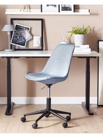 Beliani Bürostuhl DAKOTA in Blau/Schwarz - (W) 60 x (H) 79 x (L) 60 cm
