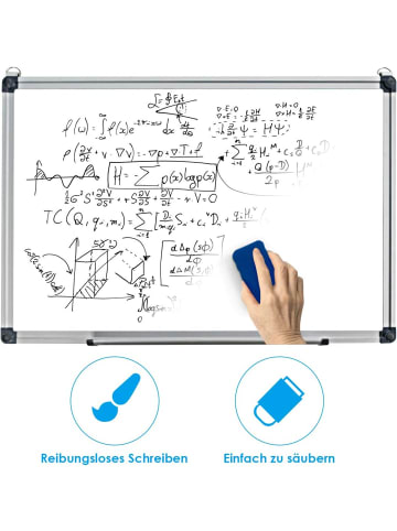 COSTWAY Whiteboard Magnettafel 50x35cm in Weiß