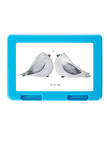 Mr. & Mrs. Panda Lunchbox Turteltauben Liebe ohne Spruch in Weiß