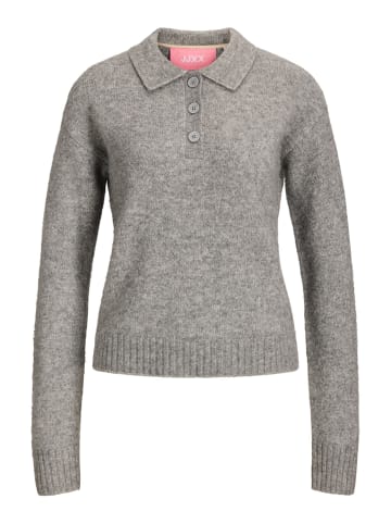 JJXX Gestricktes Polo in Medium Grey Melange