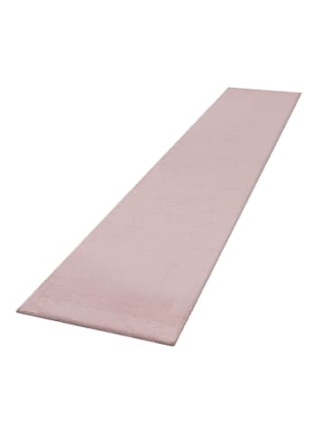 KADIMA DESIGN Hochflor Teppich Unifarben schmutzabweisend in Pink