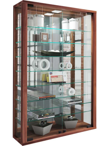 ebuy24 Vitrinenschrank VitrosaMini 3 Braun 59 x 18 cm