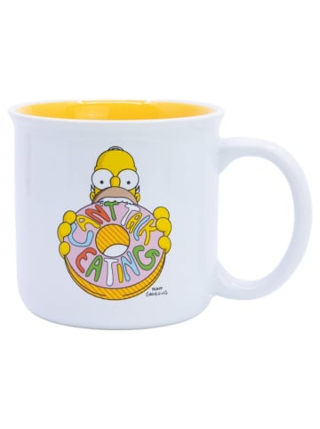 COFI 1453 The Simpsons Homer Gesicht Keramik Frühstückstasse 400 ml in in Mehrfarbig