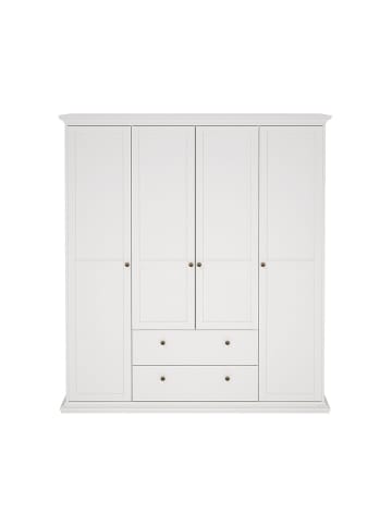 ebuy24 Kleiderschrank Venedig Weiß 181 x 60 cm
