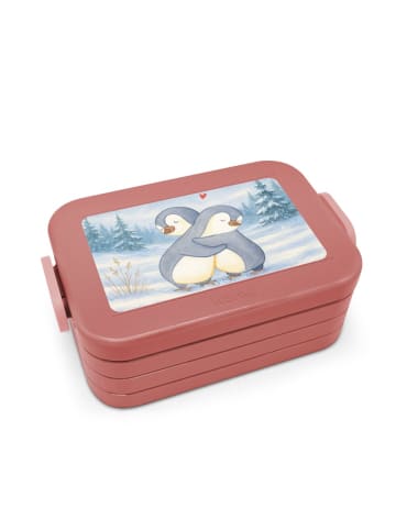 Mr. & Mrs. Panda Snack Box Pinguine Kuscheln Design ohne Spruch in Rot Pastell