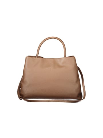Twinset Braune Polyurethan-Tote-Bag