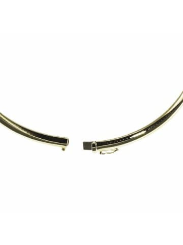 Schmuckador Halsreif Omega 3mm flach - 42cm 750 Weissgold in gold