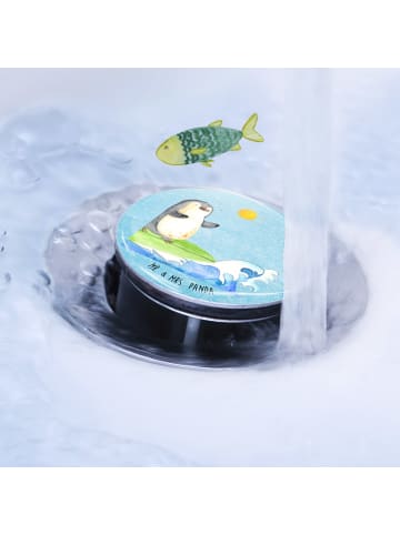 Mr. & Mrs. Panda Waschbecken Ablaufstopfen Pinguin Surfer ohne S... in Eisblau