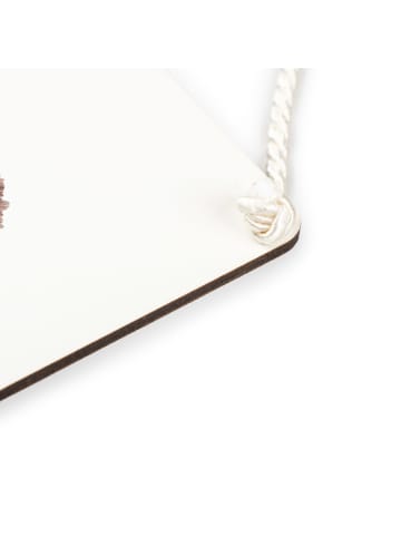 Mr. & Mrs. Panda Wandschild Hase Igel mit Spruch in Transparent