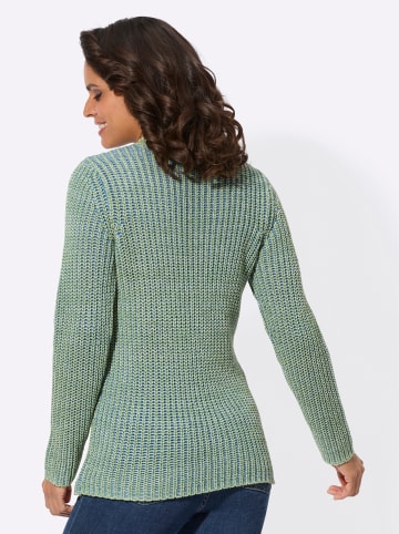 WITT WEIDEN Stehkragen-Pullover in eucalyptus-mittelblau