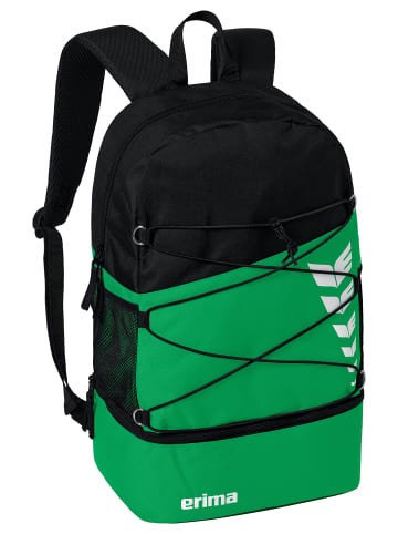 erima Six Wings Rucksack in smaragd/schwarz