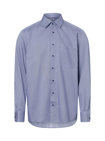 Eterna Hemd in hellblau marine