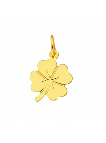 Adeliás Damen 585 Gold Anhänger Kleeblatt in gold