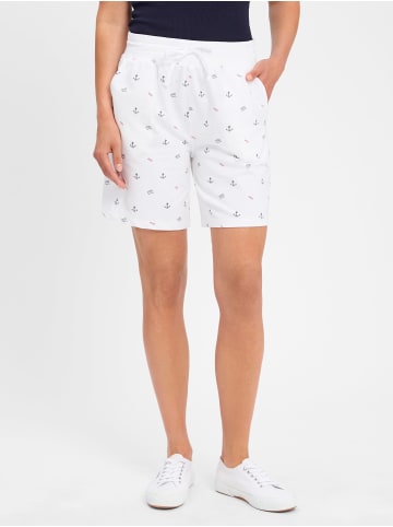 Franco Callegari Sweatshorts in ecru blau