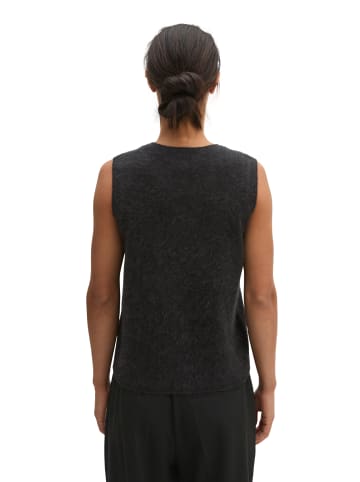 Marc O'Polo Kuscheliger Pullunder cropped in Coal Grey Melange