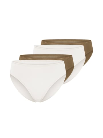 Schiesser Tai Slip Modal Essentials in Khaki / Creme