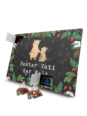 Mr. & Mrs. Panda Tee Adventskalender Bär Bester Vati der Welt mi... in Kreidetafel