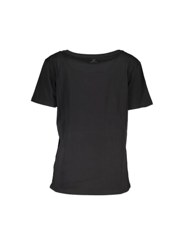 Patrizia Pepe Schwarzes Baumwoll-T-Shirt