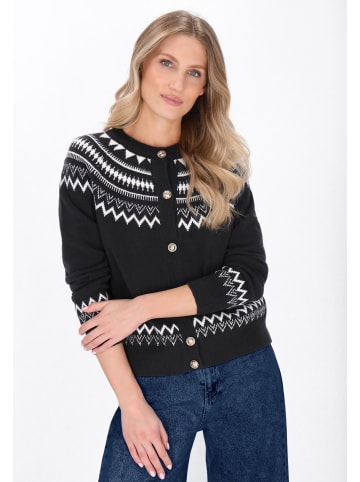 DreiMaster Women Cardigan in navy offwhite