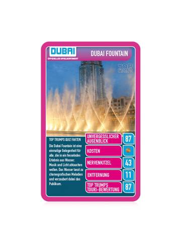 Winning Moves Top Trumps - Dubai Kartenspiel Quartettspiel Spiel in bunt