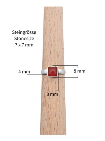 mantraroma 925er Silber - Ringe mit Karneol