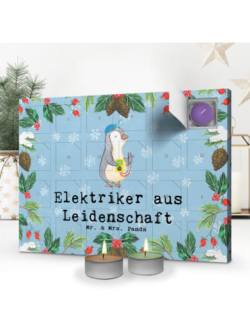 Mr. & Mrs. Panda Kerzen Adventskalender Elektriker Leidenschaft ... in Eisblau