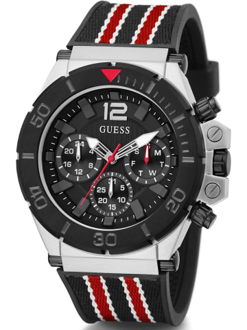 Guess Quarzuhr GW0415G1 silberfarben in schwarz