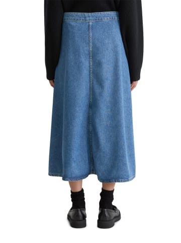 Marc O'Polo Wadenlanger Jeansrock A-Shape in Bright Blue