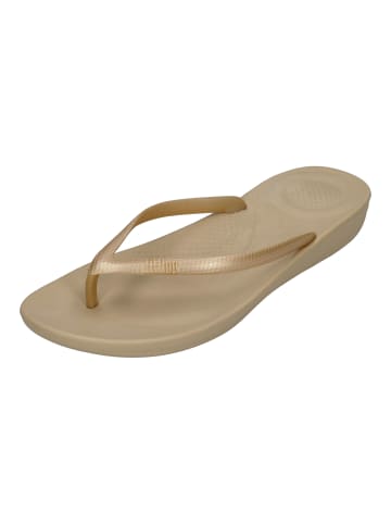 fitflop Zehentrenner IQUSHION ERGONOMIC FLIP in goldfarben