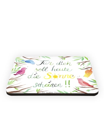 Mr. & Mrs. Panda Magnet mit Spruch Vögel Sonne mit Spruch in Bunt