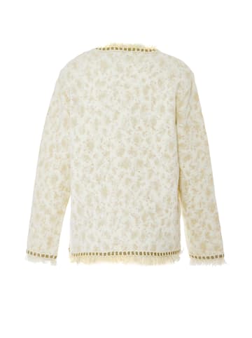 ALARY Damen Strickjacke in Wollweiss
