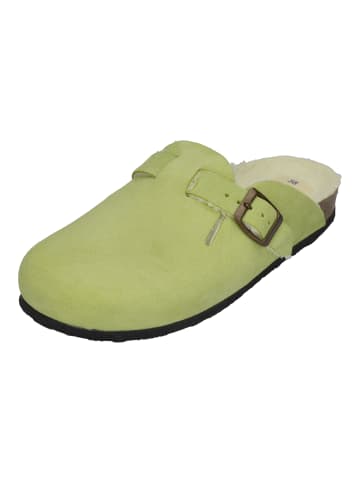Plakton Pantoletten BLOGG WOOL in grün