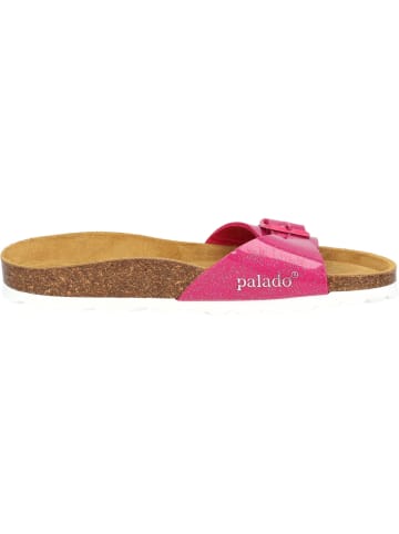 palado Pantoletten in pink glitzer