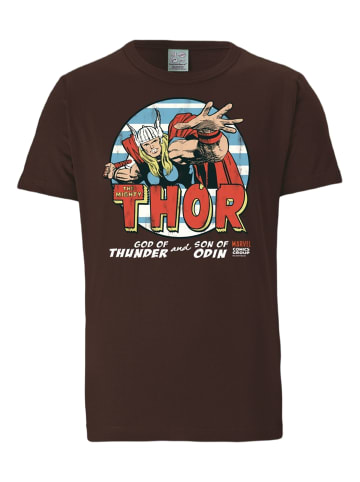 Logoshirt T-Shirt Thor - Marvel in dunkelbraun