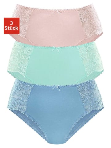 PETITE FLEUR Hüftslip in blau, rosa, mint