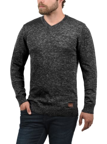 BLEND Strickpullover BHDansel 20704767ME Strickpulli mit V-Ausschnitt in Schwarz
