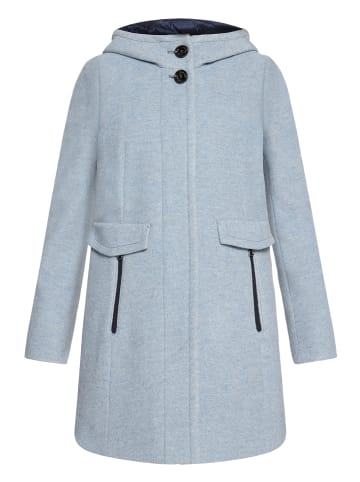 Gil Bret Wolljacke mit Kapuze in Bright Blue Melange