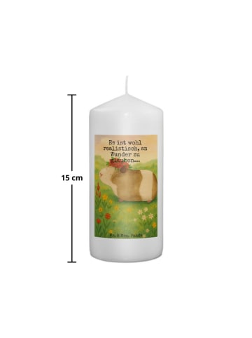 Mr. & Mrs. Panda Wachskerze Meerschweinchen Weisheit Design mit ... in Weiß