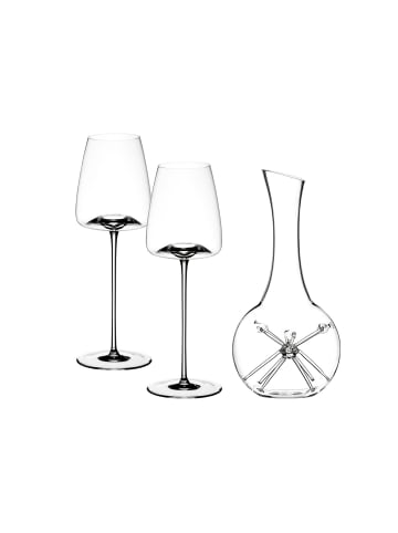 ZIEHER 3er Set Weingläser + Dekanter Vision Fresh + STAR mini in transparent