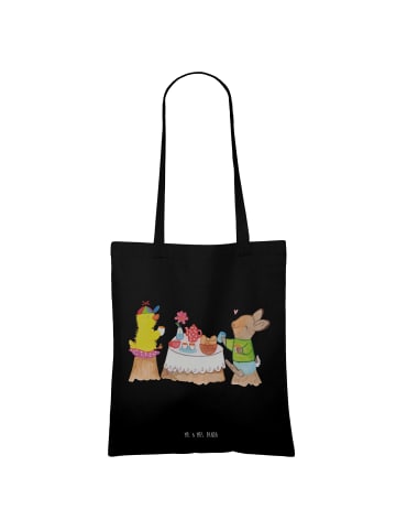 Mr. & Mrs. Panda Schultasche Ostern Frühstück ohne Spruch in Schwarz