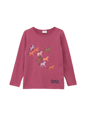 s.Oliver T-Shirt langarm in Pink