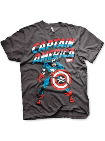 Captain America T-Shirt in Grau