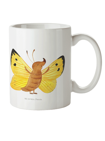 Mr. & Mrs. Panda Kindertasse Schmetterling Zitronenfalter ohne S... in Weiß