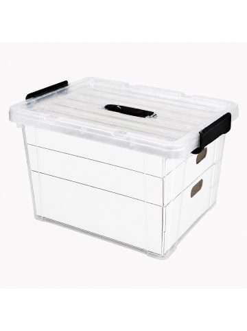 relaxdays Weihnachtskugel Aufbewahrungsbox in Transparent - (B)51 x (H)24,5 x (T)38,5 cm