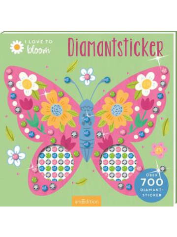 ars edition Buch - I Love to Bloom - Diamantsticker