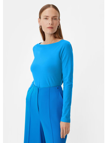 comma T-Shirt langarm in Blau