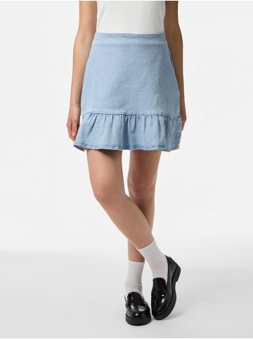 Pieces Minirock in Light Blue Denim